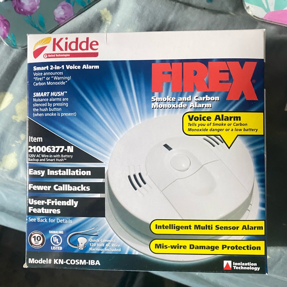 KIDDE Smart 2-in-1 Voice Smoke & Fire Alarm / Detector